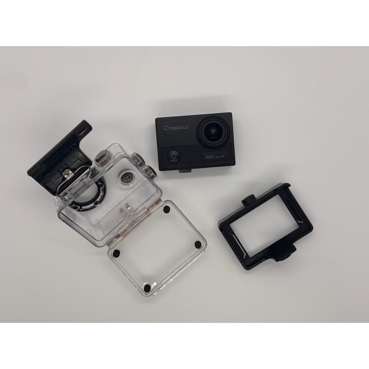 Crosstour Action Camera 4K Black w Battery & Case See Photos