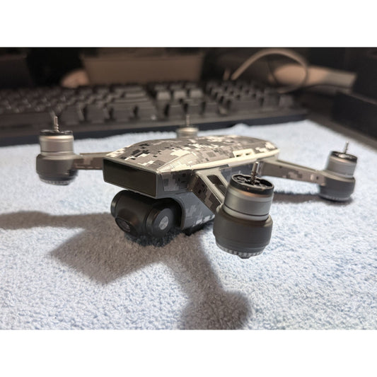 DJI Spark Replacement Drone -Camo Skin w/Stabilized Gimbal Camera –Tested – Used