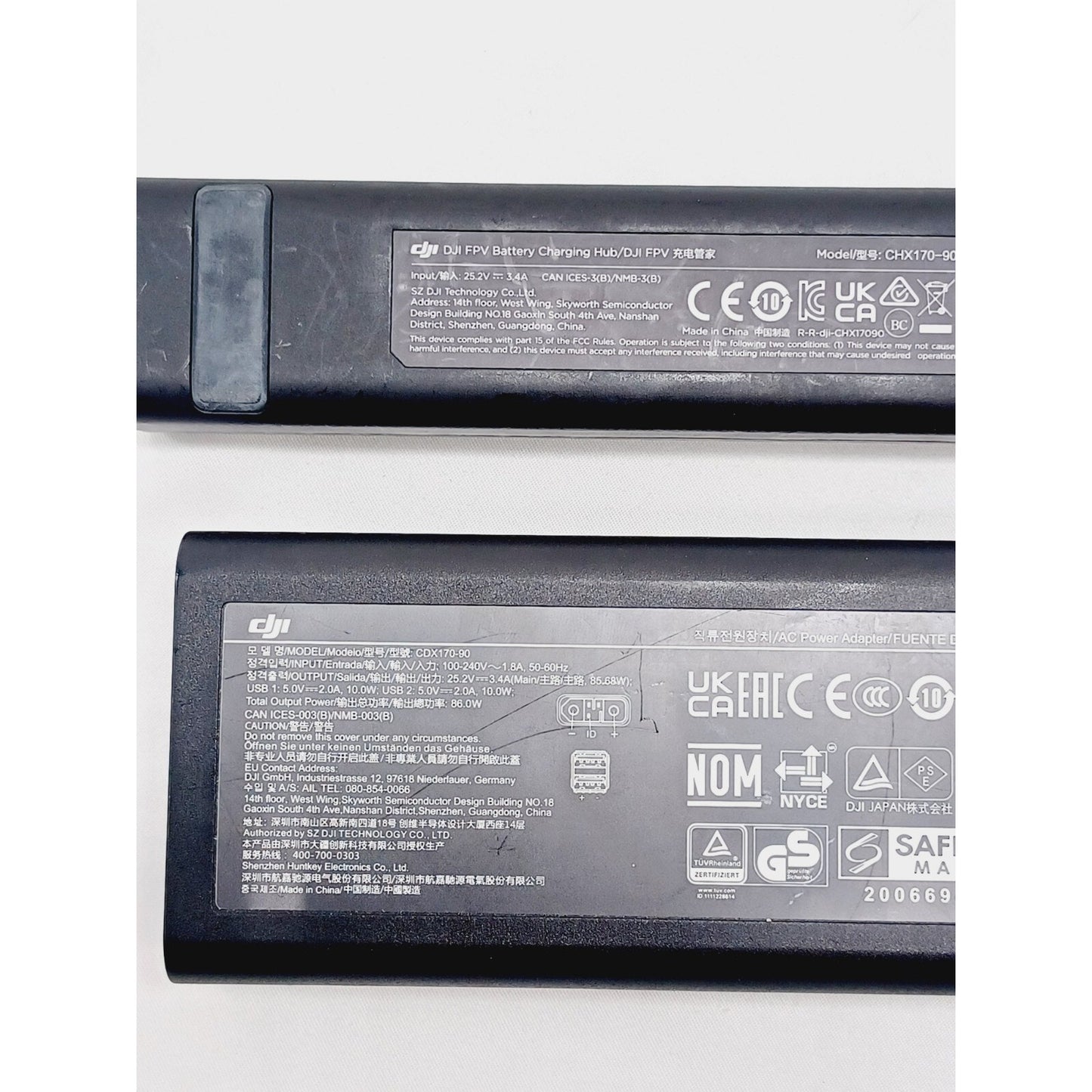 Genuine DJI FPV Drone AC Power Battery Charger With Battery Hub - Tested Working