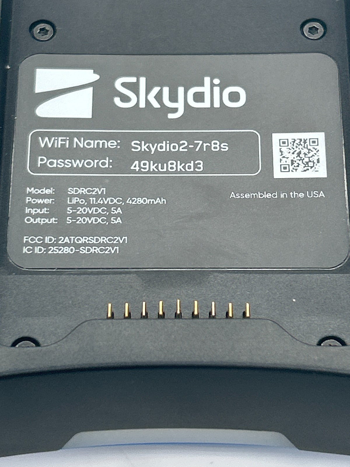Skydio 2 Camera Drone SDRC2V1 Black – Will Not Pass Update – For Parts