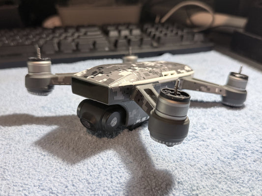 DJI Spark Replacement Drone -Camo Skin w/Stabilized Gimbal Camera –Tested – Used