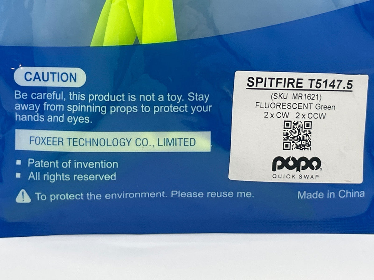 Dalprop Spitfire T5147.5 – DJI FPV Propellers 4-Pack – 2CW + 2CCW – New Sealed