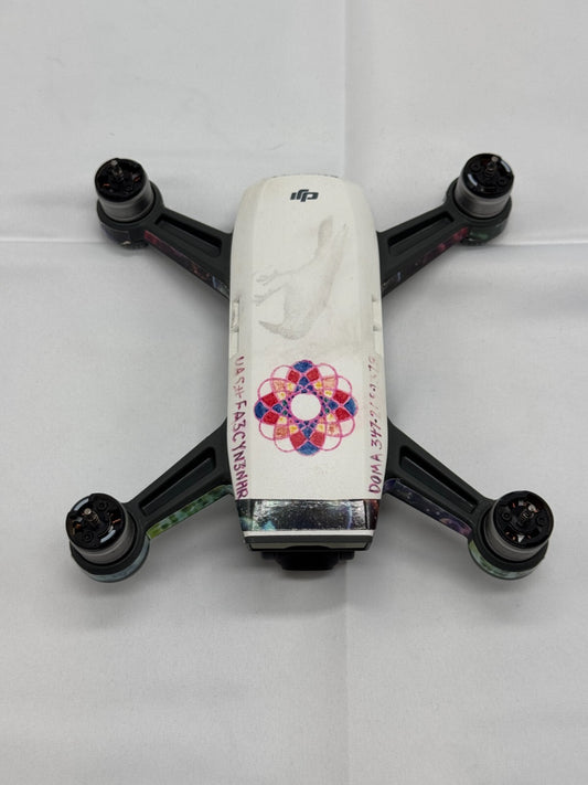 DJI Spark Replacement Drone ONLY (White) Stabilized Gimbal Camera Tested Working