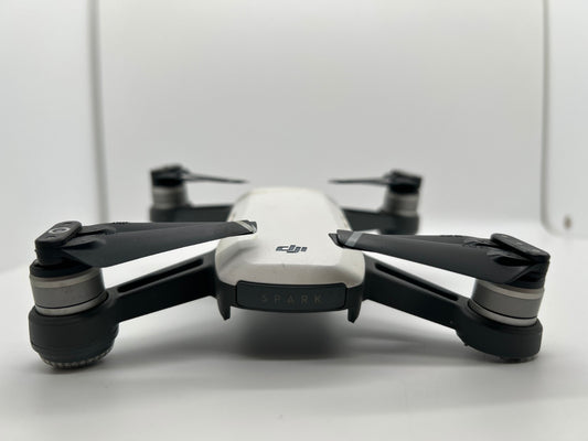 DJI Spark Drone White – Tested Working – Missing LEDS Caps - Used