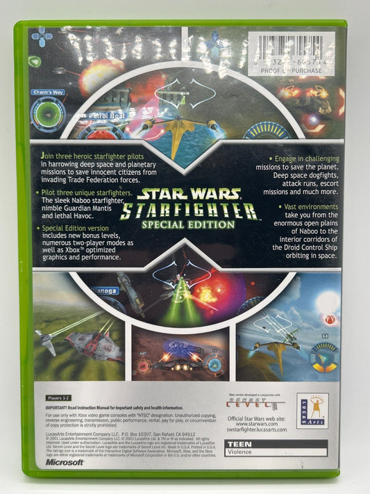 Star Wars Starfighter Special Edition - Xbox - Complete w/ Case + Manual - Used