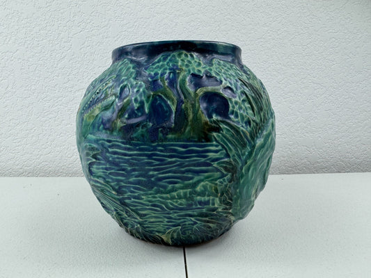 Martin Cushman Florida Studio Pottery Alligator Vase – Vintage Signed