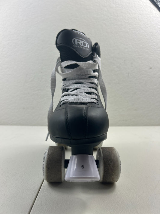 Roller Derby - Roller Star - 600 Quad Skates - Retro Black - Leather - Used