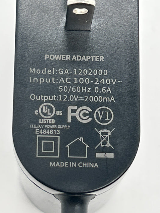 GA-1202000 AC Power Adapter Charger 12V 2A 2000mA