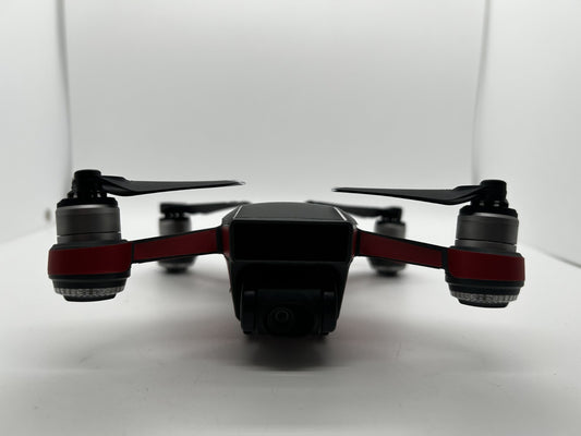 DJI Spark Replacement Drone Custom Red Wrapped – Gimbal Camera Tested
