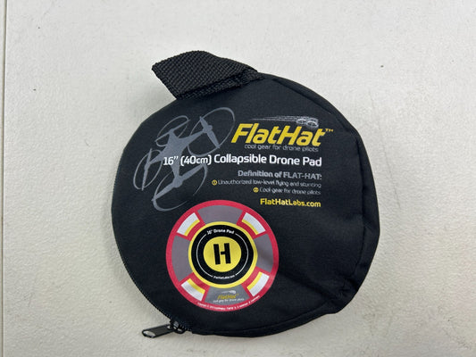 Flathat 16" (40cm) Collapsible Drone Landing Pad with Bag – Used