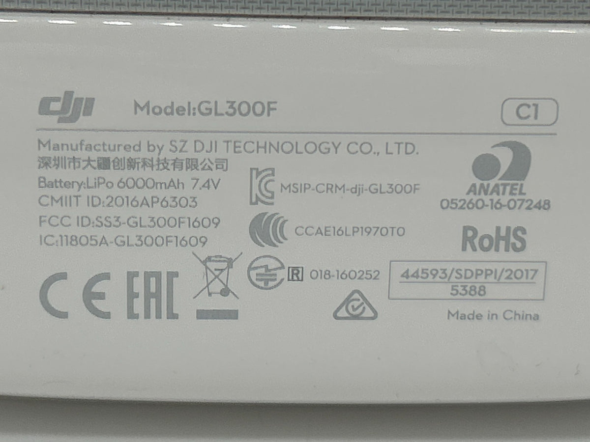 DJI Phantom 4 Pro Advance Remote Controller - GL300F - Does Not Pair - For Parts