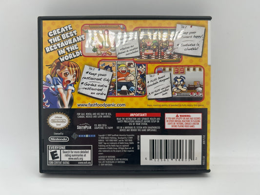 Fast Food Panic - Nintendo DS Game - Complete w/ Case+ Instruction Manual - Used