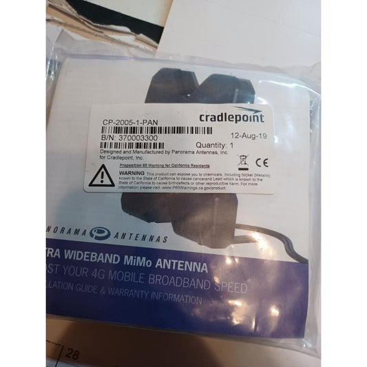 Cradlepoint Panorama Large External 4G/LTE Panel Patch Antenna P/N CP-2005-1-PAN