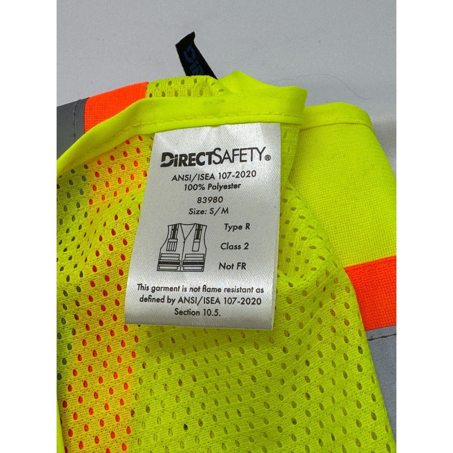 Direct Safety ANSI / ISEA 107-2020 83980 Reflective Mesh Safety Vest