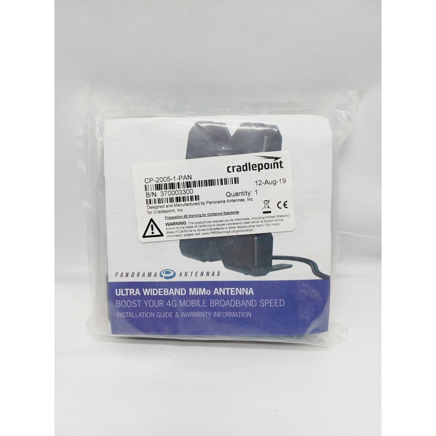 Cradlepoint Panorama Large External 4G/LTE Panel Patch Antenna P/N CP-2005-1-PAN