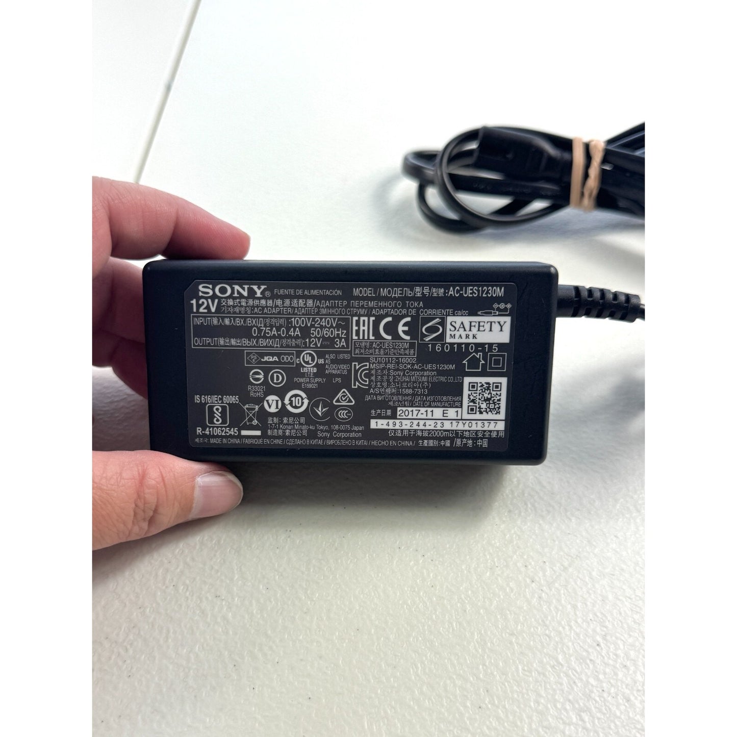 Sony AC-UES1230M AC Adaptor Power Supply Sony Cameras (OEM) FS7 EX3 PTZ EX1
