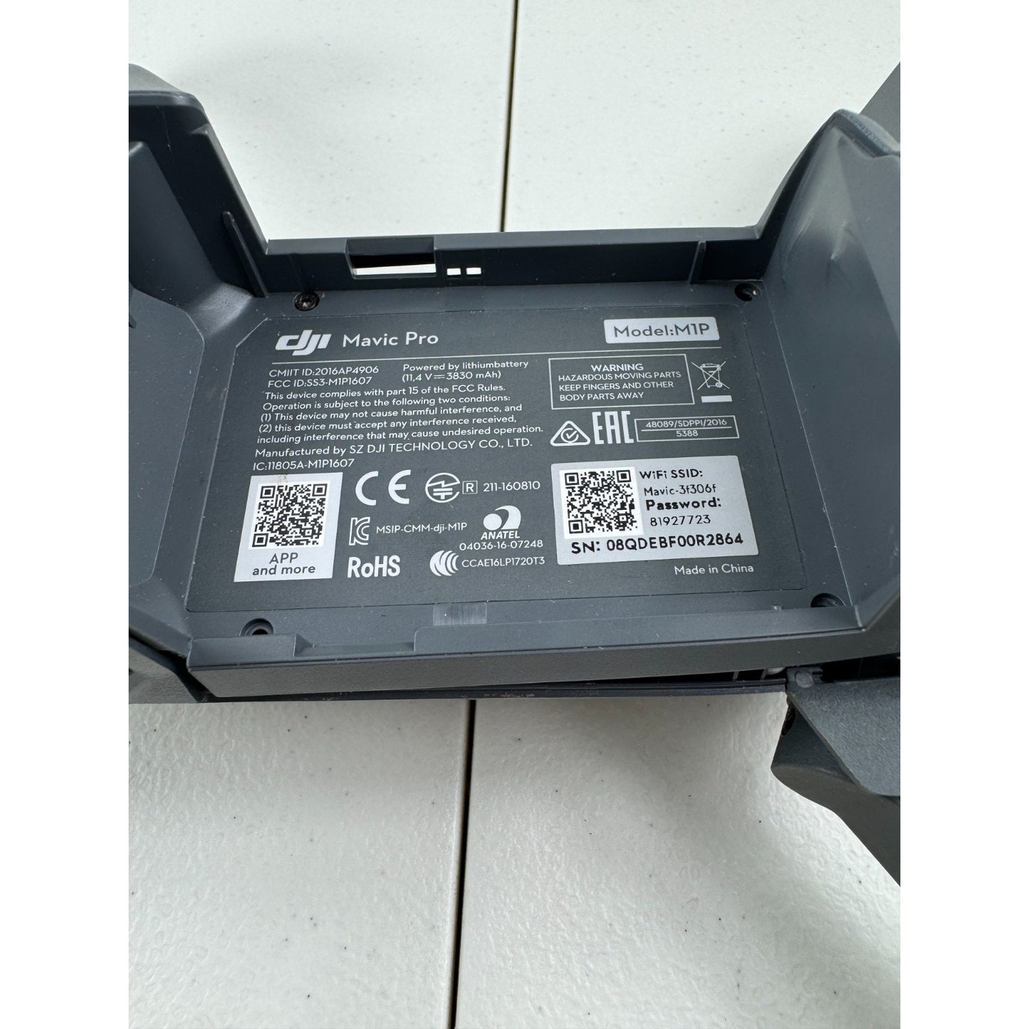 DJI Mavic Pro (M1P) Replacement Aircraft Body Only for Crash Lost Drone