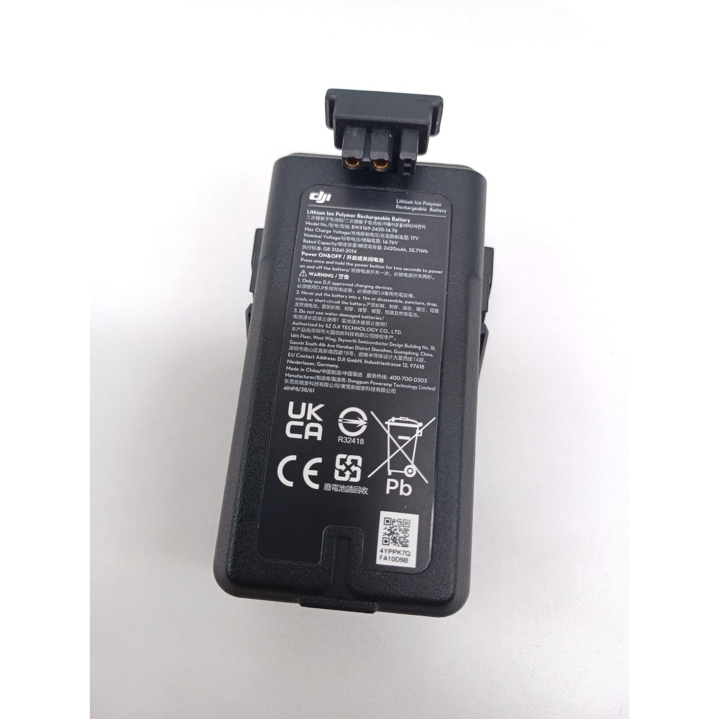 DJI Avata Intelligent Flight Battery 2420mAh Tested Working 0-1 Cycles