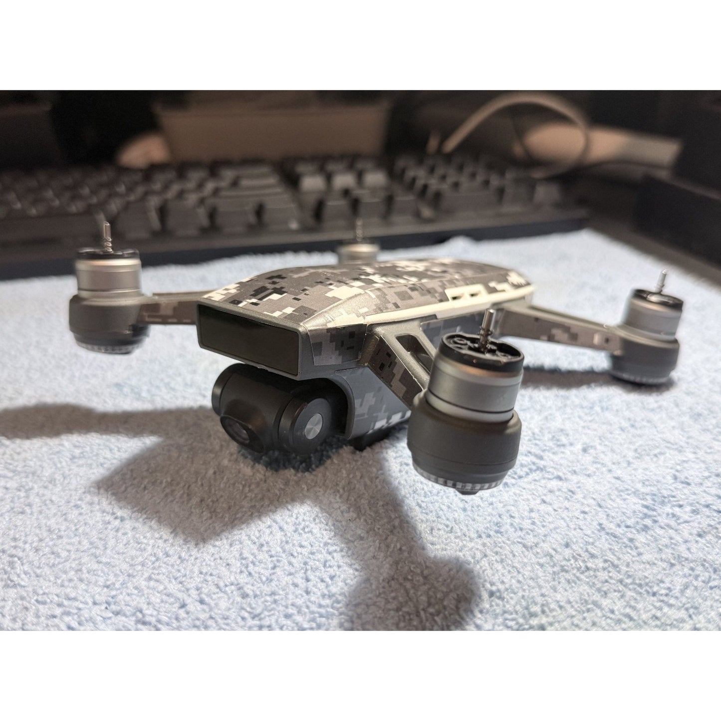 DJI Spark Replacement Drone -Camo Skin w/Stabilized Gimbal Camera –Tested – Used