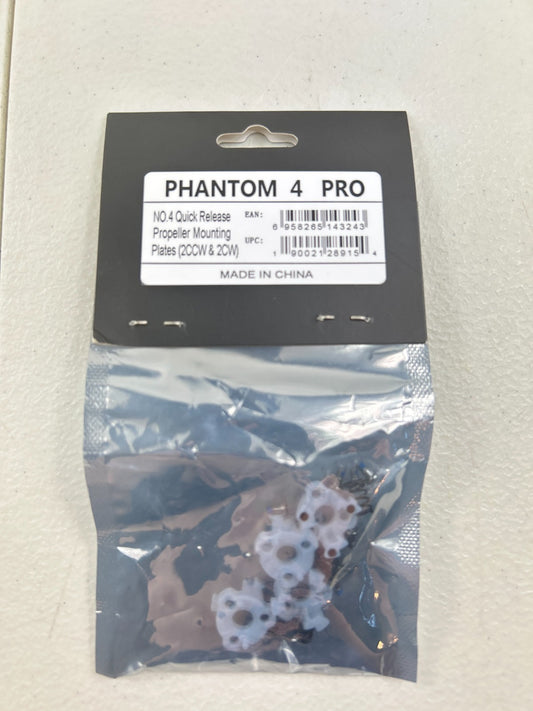 DJI Phantom 4 Pro No.4 Quick Release Propeller Mounting Plates – New