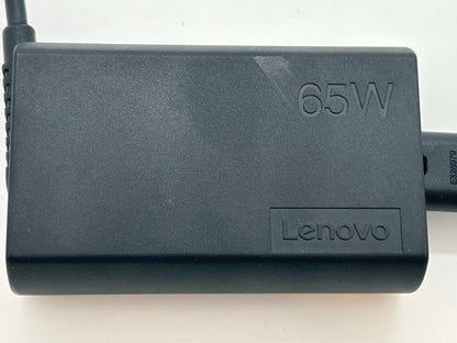 Genuine Lenovo 65W USB-C Charger - P/N ADLX65YGSCT2A - SA10R17027 - Used