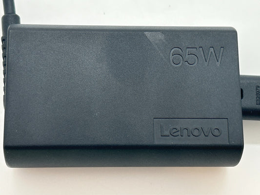 Genuine Lenovo 65W USB-C Charger - P/N ADLX65YGSCT2A - SA10R17027 - Used