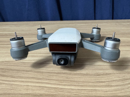 DJI Spark Drone White –Tested & Working Gimbal Camera – Cosmetic Stains – Used