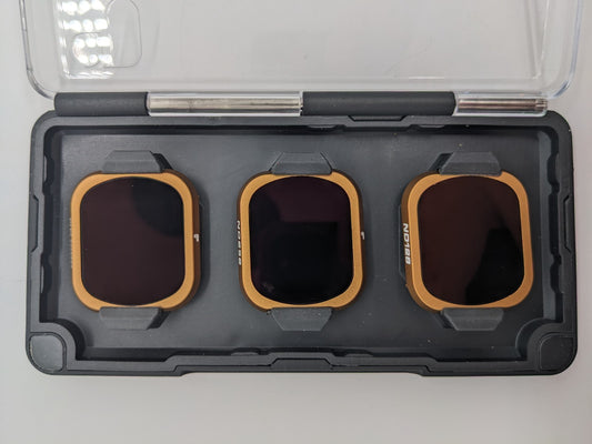 PolarPro - 3 Filter Set - ND128 ND256 ND1000 - for DJI Mavic 2 Pro w/Case - Used