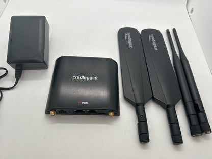 CradlePoint IBR600LP-AT SIM Wireless Router w/ US Power Cable & 4 Antennas
