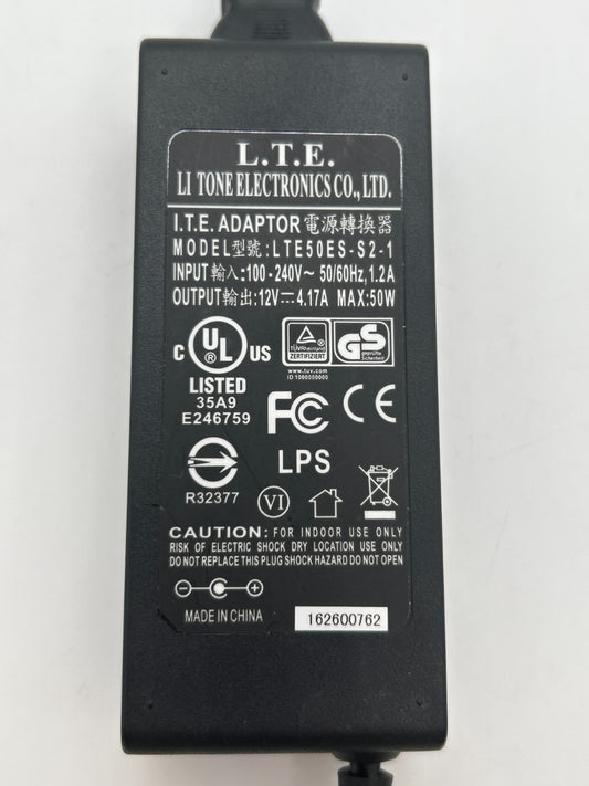 L.T.E. - LTE50ES-S2-1 - AC Power Adapter - 12V 4.17A 50W - Used