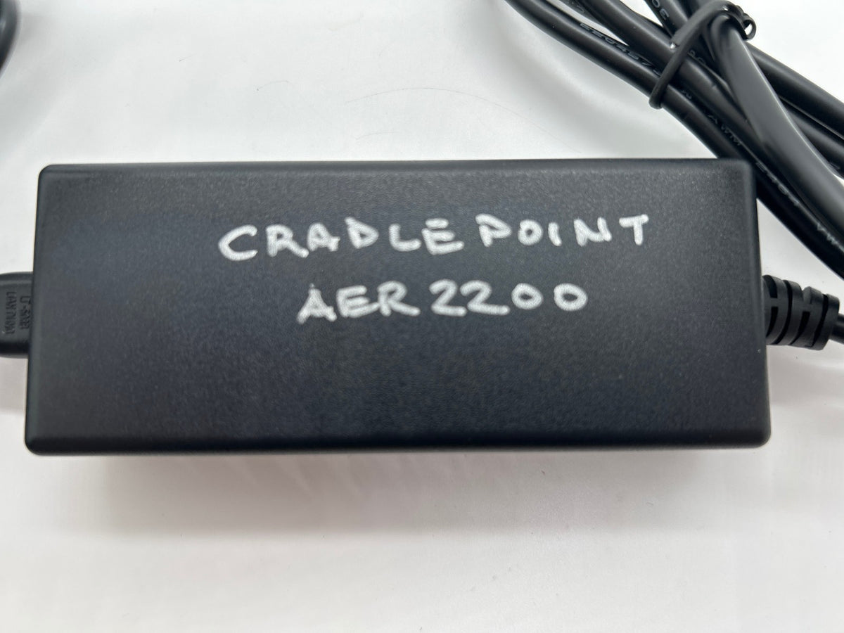 Cradlepoint AER2200 Power Supply for up to 2 Ports of PoE - Marker on Front