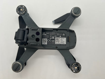 DJI Spark Drone White – Tested Working – Missing LEDS Caps - Used
