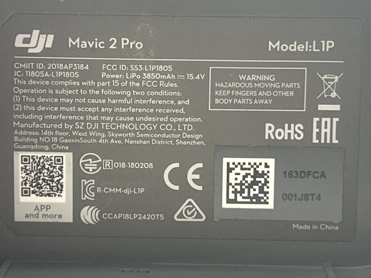 DJI Mavic 2 Pro L1P Crashed Drone Aircraft For Parts Repair
