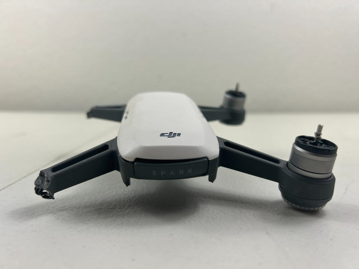 DJI Spark Replacement Drone Only (White) – Missing 2 Legs – Heavy Damage