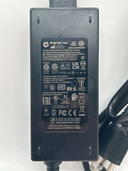 GlobTek GTM96600-4005-T3 40W AC Power Adapter TR9CA8000LCP003H 5V 8A Charger