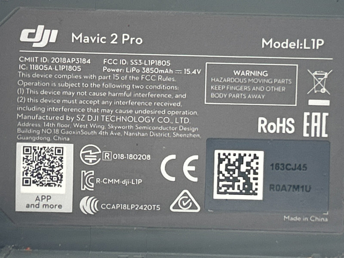 DJI Mavic 2 Pro Drone Only – No Camera/Gimbal – Aircraft Body Replacement