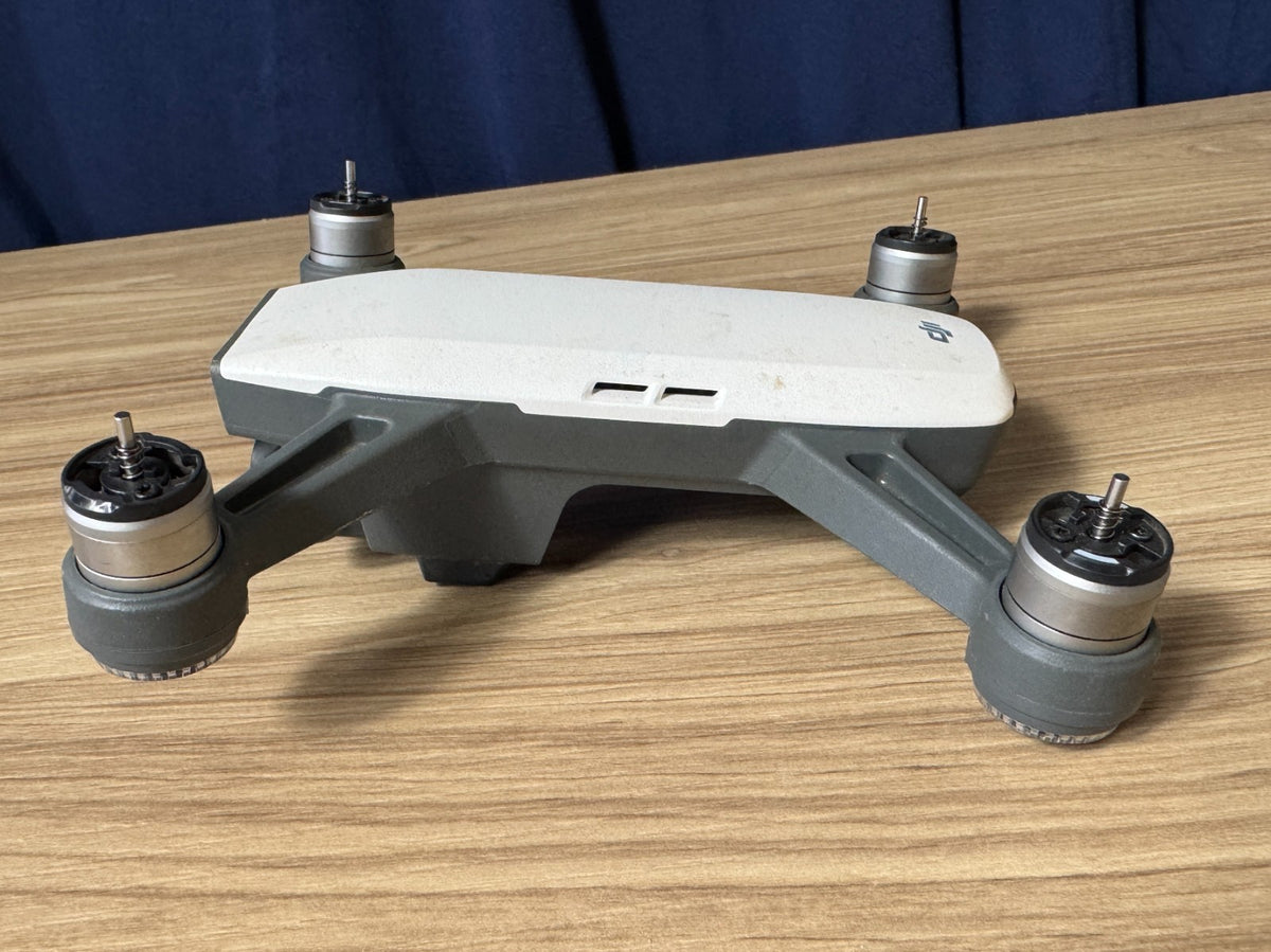 DJI Spark Drone White –Tested & Working Gimbal Camera – Cosmetic Stains – Used