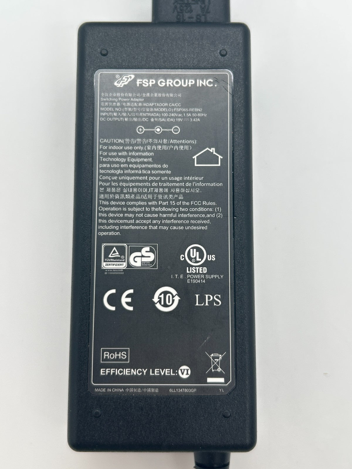 FSP 65W AC Power Adapter FSP065-REBN2 19V 3.42A Laptop Charger PSU
