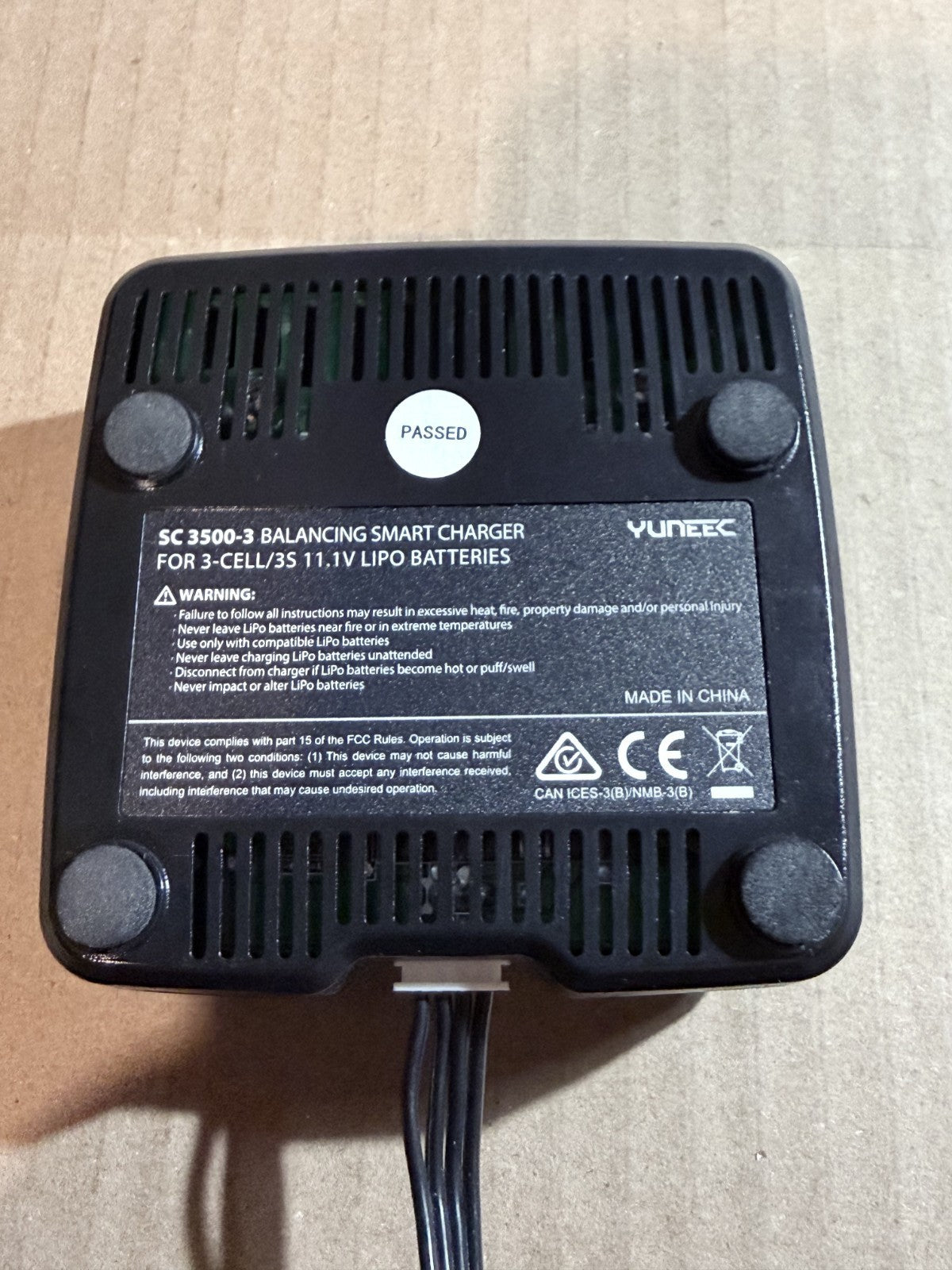 Yuneec Q500 Balancing Smart Charger SC3500-3 w/ 12V Adapter – OEM Drone Charger