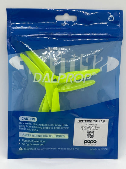 Dalprop Spitfire T5147.5 – DJI FPV Propellers 4-Pack – 2CW + 2CCW – New Sealed