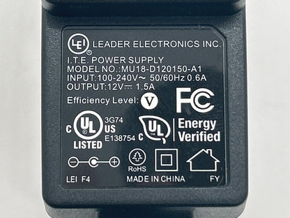 Genuine LEI MU18-D120150-A1 AC/DC Wall Power Adapter 12V 1.5A OEM Charger