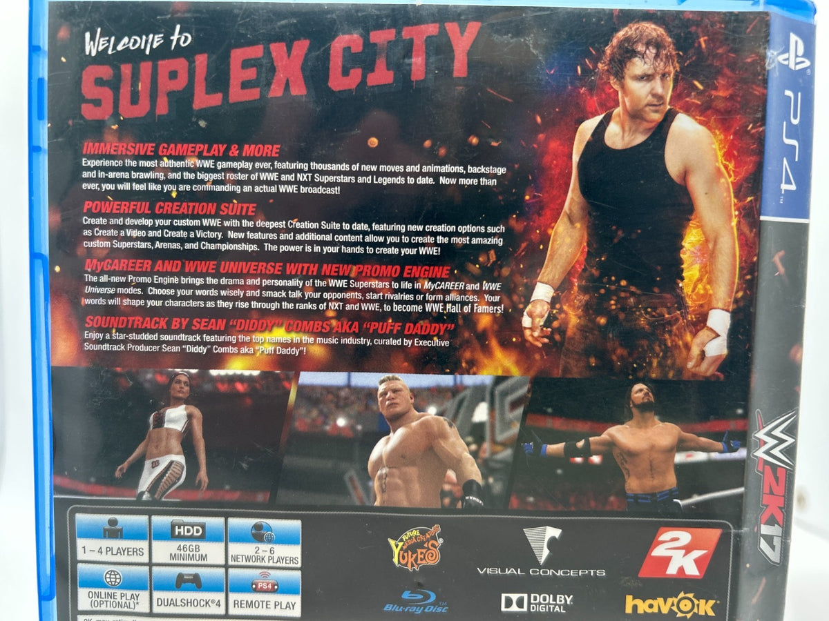 WWE 2K17 PlayStation 4 PS4 Video Game – Complete CIB – Disc & Case