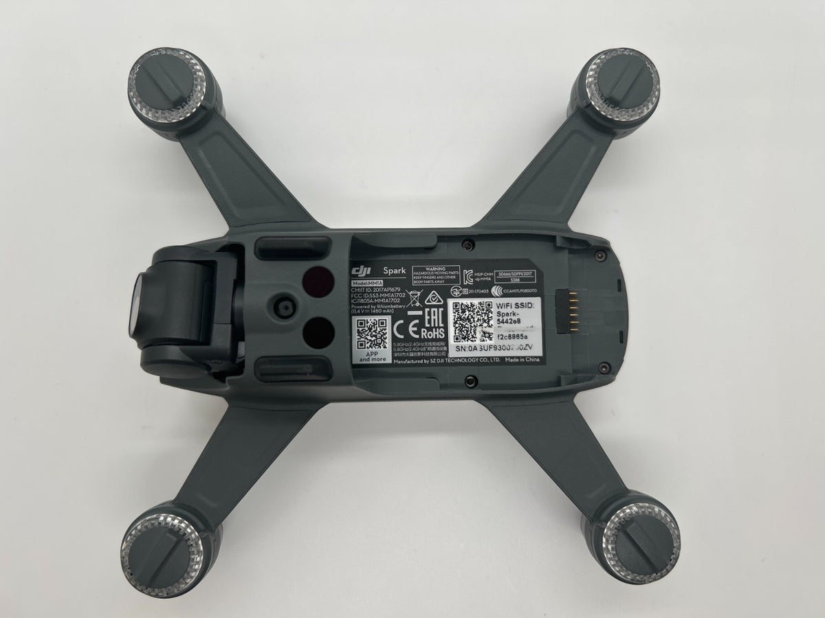 DJI Spark Replacement Drone White– Gimbal Camera Working -Marker Stains – Used