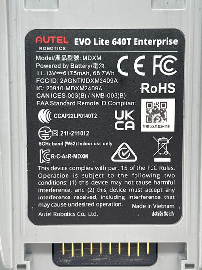 Autel Robotics EVO Lite MDXM 640T V3 Enterprise Thermal Drone Bundle