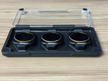 DJI Mavic 2 Pro 3-Filter Kit ND/PL Set – ND4/PL ND8/PL ND16/PL w/ Case – Used