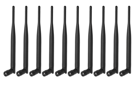 Lot of 10x WiFi Antenna 2.4GHz 6dBi RP-SMA Antenna 10-Pack for WiFi Router