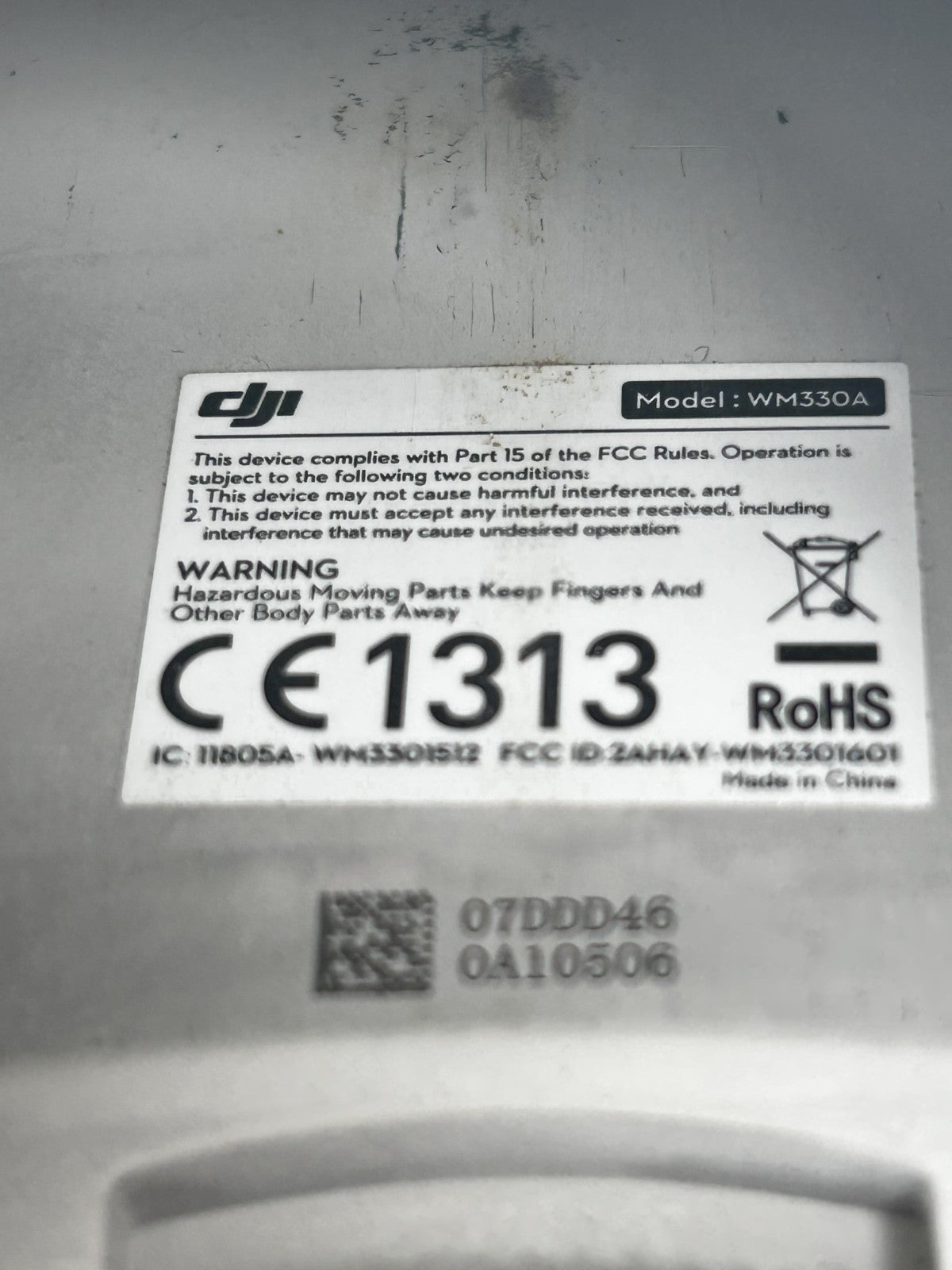 DJI Phantom 4 WM330A Drone & Camera Only - Custom Sticker - Used