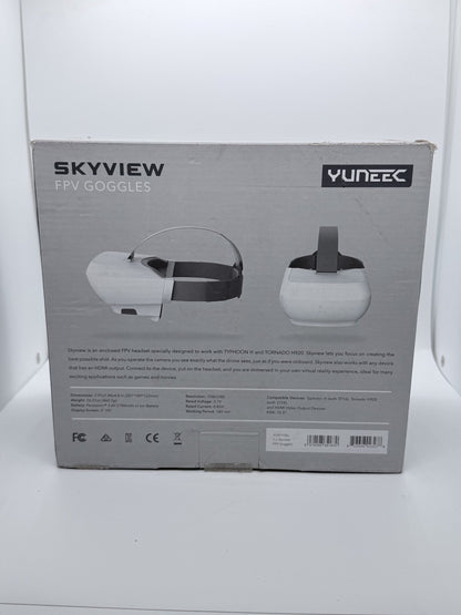 Yuneec SkyView FPV Goggles - Heavy Cosmetic Damage - For Parts