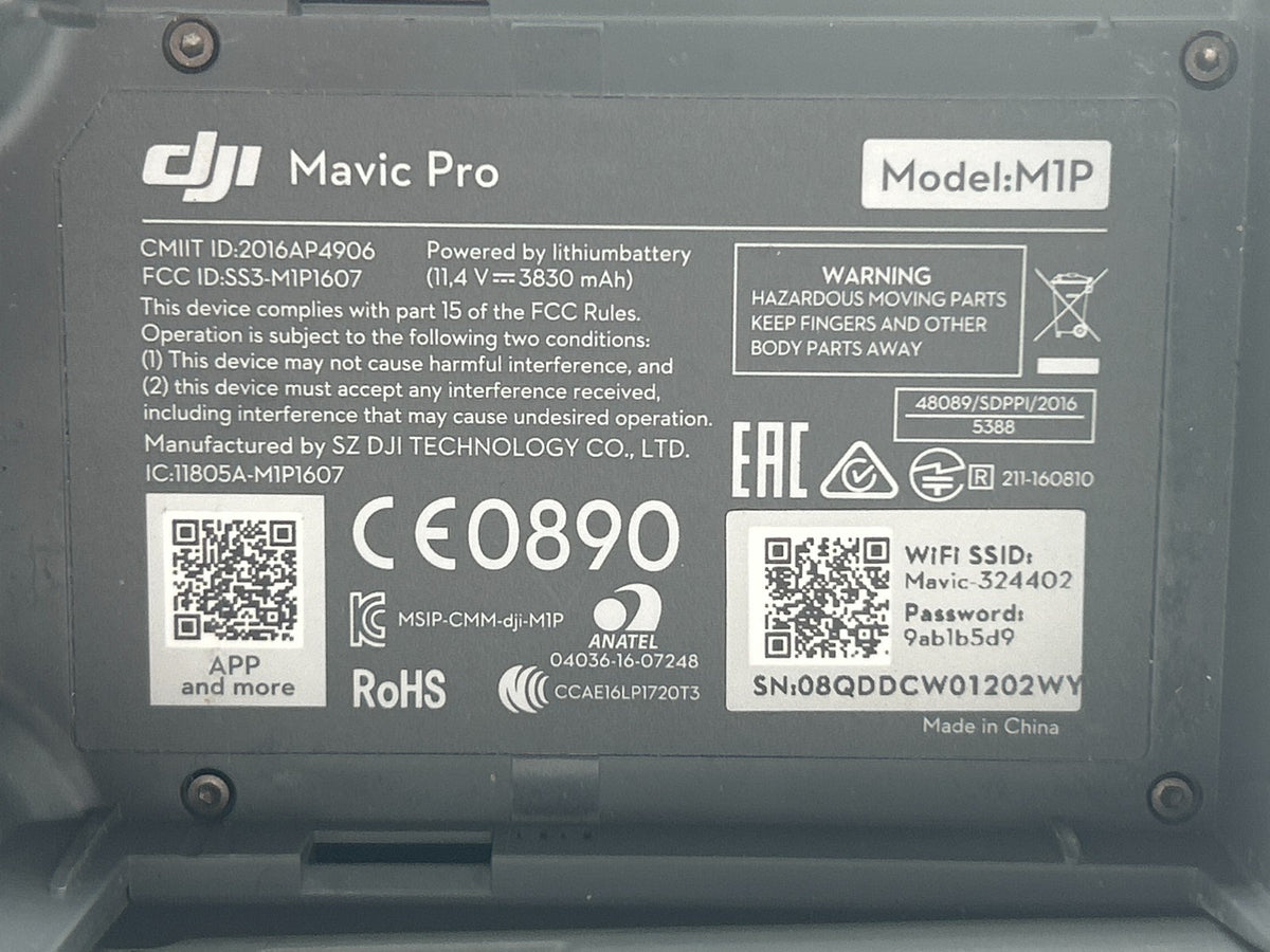 DJI Mavic Pro M1P Drone – Won’t Pair – Cannot Fly – For Parts