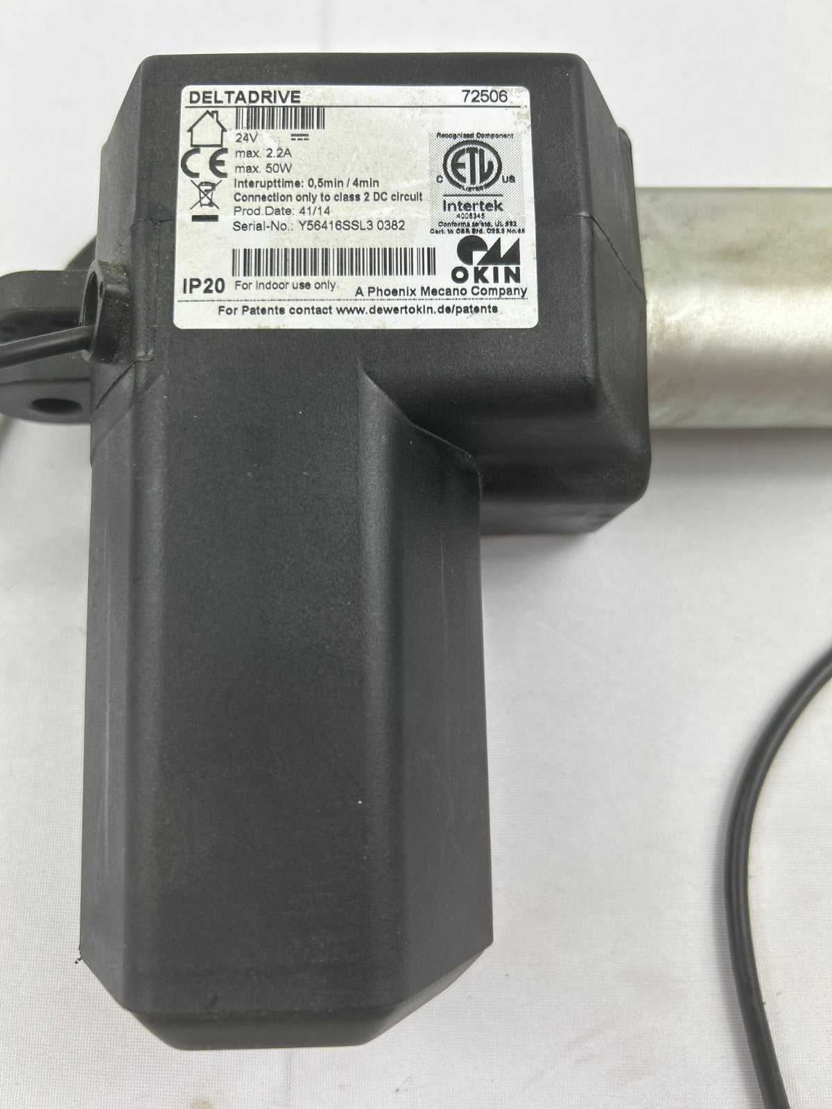 Pride Lift Chair Recliner Motor OKIN DeltaDrive 72506 24V Actuator w/ Control